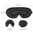 thumbnail image 5 of 3D Sleep Mask - 100% Blackout, Zero Eye Pressure, Adjustable Strap for Men & Women (Black), 5 of 7
