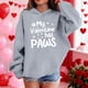 thumbnail image 4 of Sudadera con capucha y estampado de corazón de San Valentín, sudadera de manga larga para niños y niñas, chaqueta para niñas de talla mediana y grande., 4 of 7