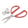thumbnail image 3 of Unique Bargains 7.7 Inch Stainless Steel Scissor for Office Home Cutting, Straight Red Handle, 3 of 3