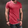 thumbnail image 2 of PEASKJP Mens T Shirts Casual Graphic Men's Slim Fit Short Sleeve Crewneck T Shirt Summer Tees (Watermelon Red,4XL), 2 of 3