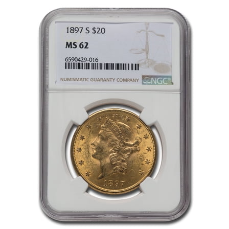 1897 $20 Liberty Gold Double Eagle MS-62 NGC