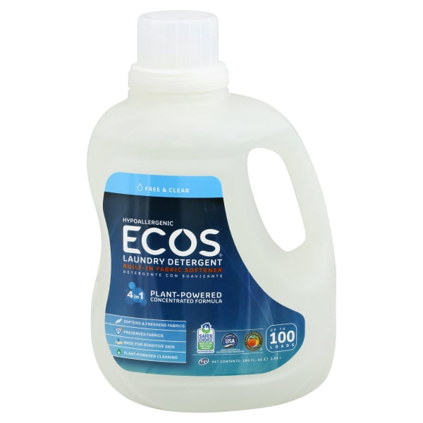 Earth Friendly Ecos Ultra 2x All Natural Laundry Detergent Free and