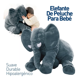 thumbnail image 2 of Peluche De Elefante Almohada Gris Oxford 65 cm, 2 of 5