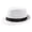 White, variant on Fedora Sun Hats Men with Adjustable Strap Short Brim 1920s Unisex Party Hats Sun Protection Cap
