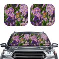 thumbnail image 2 of Salouo butterflies and Gardens Pattern Car Windshield Sun Shade Foldable | Front Windshield Shade for Sun, Heat and UV Rays | Interior Sun Protection-Large, 2 of 6