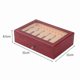 thumbnail image 4 of Wooden Pen Storage Case Luxury 2 Layer Pen Display Organizer 1, 4 of 5