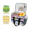 thumbnail image 2 of FORMRS Insulated Cooler Bag 24 Cans Capacity Soft Leakproof Lunch Box with Side Pockets, Retro Simple Shapes, 2 of 7