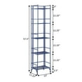 thumbnail image 4 of Convenience Concepts Xtra Storage 5 Tier Folding Metal Shelf, Cobalt Blue, 4 of 8