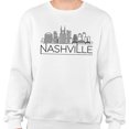 thumbnail image 2 of Skyline Nashville Tennessee Sweatshirt Unisex Large White, 2 of 5