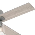 thumbnail image 5 of Hunter Fan Company Pelston 44" Small Room Ceiling Fan w/ LED Light, Silver, 5 of 8