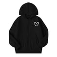 thumbnail image 6 of Jalioing Winter Zipper Up Hoodie for Kids Print Long Sleeve Hooded Jacket Casual Thermal Sweatshirt Outerwear with Pocket, 6 of 8