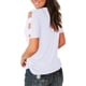 thumbnail image 3 of Camisetas de manga corta para mujer con hombros descubiertos y cuello en V profundo Ormromra, 3 of 6