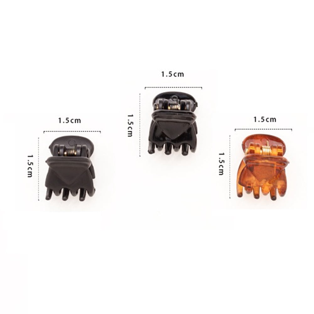 Havilah Mini Hair Clips 120Pcs / Set DIY Hair Style Acrylic Claws Clamps for Girls and Women - Champagne