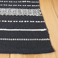 thumbnail image 3 of SAFAVIEH Kilim Ksenija Striped Cotton Area Rug, Black/Ivory, 3' x 5', 3 of 11