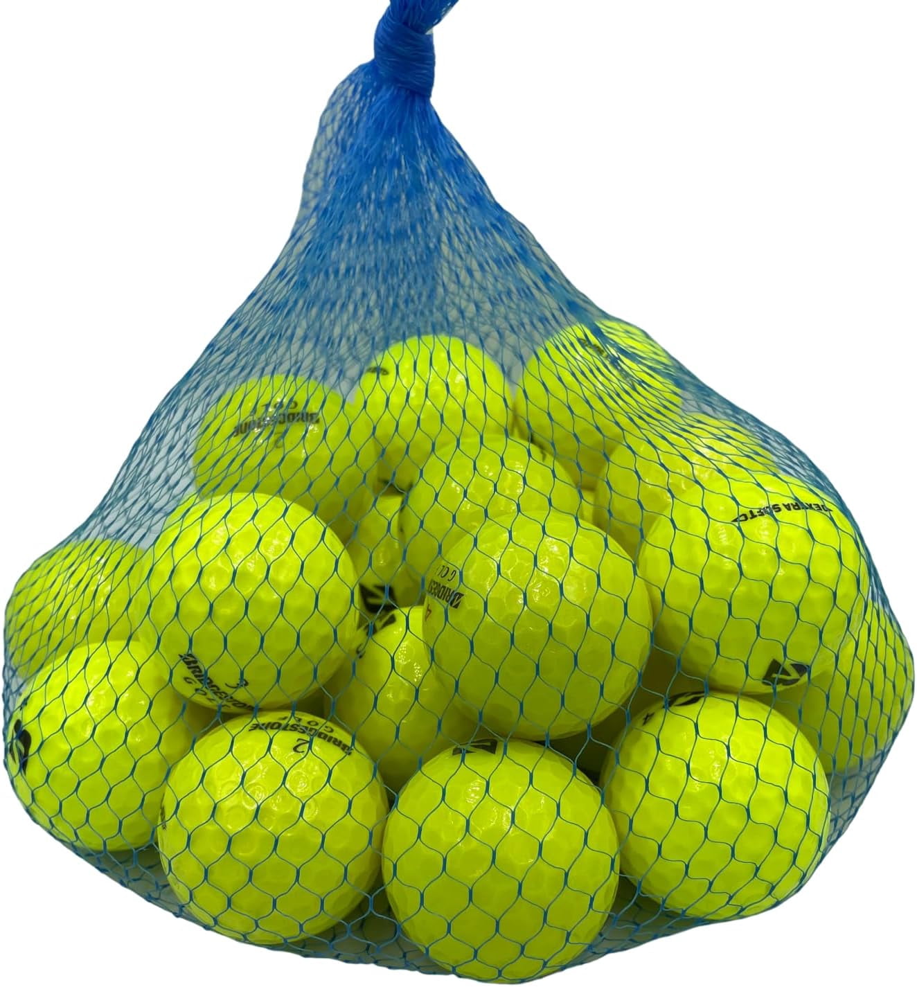 Golf Ball Planet - Bridgestone Mix Recycled Golf Balls (24 Pack, 5A/Mint, Yellow)