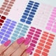 thumbnail image 3 of Pegatinas de Uñas de Gel UV de Color sólido de 16 puntas, tiras de uñas de Gel semicurado de larga duración, pegatina deslizante de cubierta completa, calcomanías de parche de manicura, 3 of 7