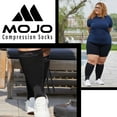 thumbnail image 6 of Plus Size Compression Stockings for Men and Women 20-30mmHg - Black, 3X-Large, 6 of 10