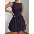 thumbnail image 4 of PRETTYGARDEN Summer Dresses for Women Casual Mini Short Cocktail Dress Sleeveless Tank Crew Neck Bubble Sundress Pockets, 4 of 8