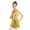 Gold, variant on Kids Girls Dance Costume Shiny Sequins Halter Sleeveless Latin Jazz Ballet Dancewear Leotard Gold 12