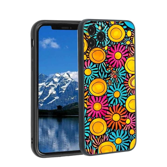 Compatible with iPhone 11 Pro Max Phone Case, Abstract-Psychedelia-Hippie-27 Case Silicone Protective for Teen Girl Boy Case for iPhone 11 Pro Max