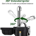 thumbnail image 4 of USB C Rechargeable Lighter, 360° Flexible Neck, Wind & Water Proof, Electric Arc Lighters for Candle, Camping,Black, 4 of 8