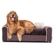 thumbnail image 5 of Sofá cama para mascotas moots Furry Pet Lounge, con estructura de madera, cojín ergonómico con funda extraíble, cuenta con cordones en los reposabrazos e incluye almohadas de peluche esponjosas, 5 of 10