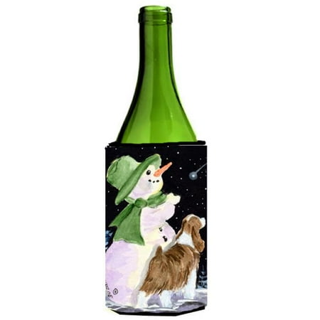 

Snowman With English Springer Spaniel Wine Bottle Hugger - 24 oz.