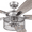 Gray, variant on Honeywell Carnegie 52" Matte Black Ceiling Fan with Lights and Remote Control