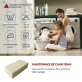 thumbnail image 5 of BALCONY & FALCON 16" x16" Chair Cushion Set of 2, Faux Linen Non-Slip Dining Seat Cushion, Beige, 5 of 7