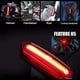 thumbnail image 3 of Luz trasera recargable por USB, luz trasera para bicicleta superbrillante e impermeable, luz de advertencia de seguridad, lámpara trasera LED para montaña, 3 of 5