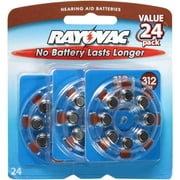 Rayovac: Hearing Aid Batteries 312 Size 1.4V Electronics