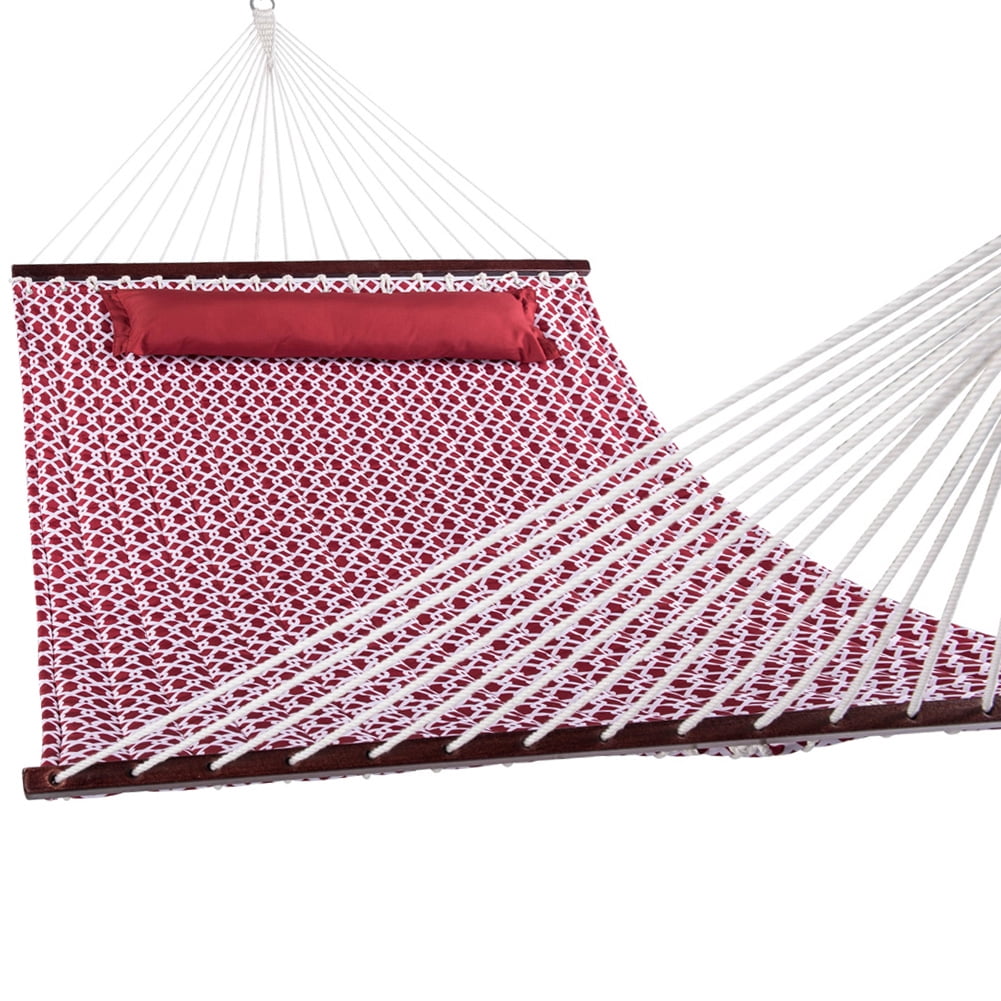 Lazy Daze Hammocks Hammock Quilted Fabric with Pillow for Two Person