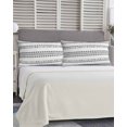 thumbnail image 4 of White Boho Geometric California King Pillow Case - Microfiber Bed Throw Pillow Covers, Abstract Art Dots Striped Decorative Lumbar Pillow Cover with Envelope Closure for Sofa/Travel 20"x40", 4 of 6