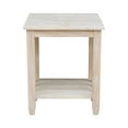 thumbnail image 7 of International Concepts Unfinished Solid Wood Square End Table with Storage Shelf, 7 of 7