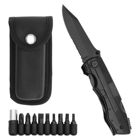 Sutowe Mini Multitool Pliers Stainless Steel Mini EDC Multitool Rustproof Pocket Multi Tool Multiple Jaw Functions 9 in 1 Multitool Foldable Multitool Pliers Pocket Knife for Festivals