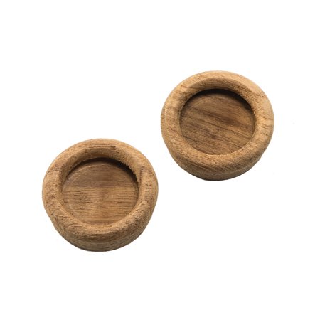 Whitecap 60127 A Teak Round Drawer Pull 1 3 8 2 Pack Walmart Com