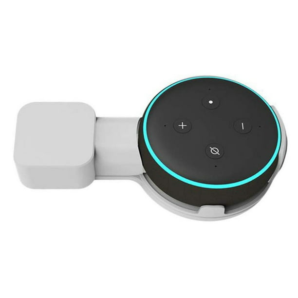 Cateissary Soporte de carga para montaje en pared de altavoz, soporte de alta velocidad pequeño y resistente para interiores, colgador Electrónica Blanco