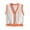 Orange, variant on Cardigan Sweater for Girls Color Block Long Sleeve V Neck Button down Bolero Cardigans Hollow out Casual Sweaters