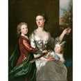 thumbnail image 3 of Joseph Highmore 20x24 Black Modern Framed Museum Art Print Titled - The Artist's Wife Susanna, Son Anthony and Daughter Susanna (circa 1728), 3 of 5
