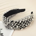 thumbnail image 6 of Unique Bargains 1 Pc Faux Pearls Embroidery Headbands for Women Black, 6 of 6