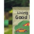 thumbnail image 2 of Printtoo Tan Living The Good Life Garden Summer Camping Flags Personalized Outdoor GardenFlagsCamp Decor Accessory Double SidedFlags12.5x18 Inches, 2 of 4