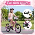 thumbnail image 4 of OLAKIDS Kids Bike, 12 14 16 18 Inch Toddler Children BMX Bicycle with DIY Drawing Board Training Wheels Adjustable Seat Handbrake Coaster Brake Safety Bell, 4 of 9