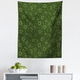 thumbnail image 1 of Moss Green Tapestry, Modern Geometrics Nature Themed Tones Continuous Memphis Style, Fabric Wall Hanging Decor for Bedroom Living Room Dorm, 5 Sizes, Evergreen and Olive Green, by Ambesonne, 1 of 1