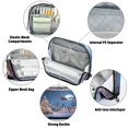 thumbnail image 4 of Standing Pencil Case with Base Large Capacity Stationery Pouch Pen Bag with Zipper for Women Men Christmas Night Scene, 4 of 7