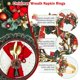 thumbnail image 3 of Juego de 8 servilleteros navideños plateados con forma de copo de nieve for mesas de comedor: decoración rústica for bodas, Navidad, Acción de Gracias y cenas festivas., 3 of 7