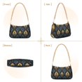 thumbnail image 7 of FORMRS Womens Shoulder Bag with Chain Strap Clutch Purse Cute Tote Handbag, Navy Blue Art Pattern, 7 of 7