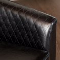 thumbnail image 3 of Noble House Chaise de Salon en Cuir en Noir, 3 of 5