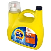 Tide Simply Oxi Boost + Ultra Stain Release Liquid Laundry Detergent, Refreshing Breeze Scent, 105 fl oz, 74 Loads