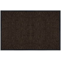 Multy Home Platinum MT1005379 Utility Floor Mat, 4 ft L, 3 ft W, Ribbed Pattern, Polypropylene Rug, Tan