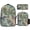 Color-3, variant on Jurassic Jungle Dinosaurs Waterfall Scene Backpack Student BookBag Bag Shoulder Bags 3ps Insulated Lunch Bag Pencil Case
